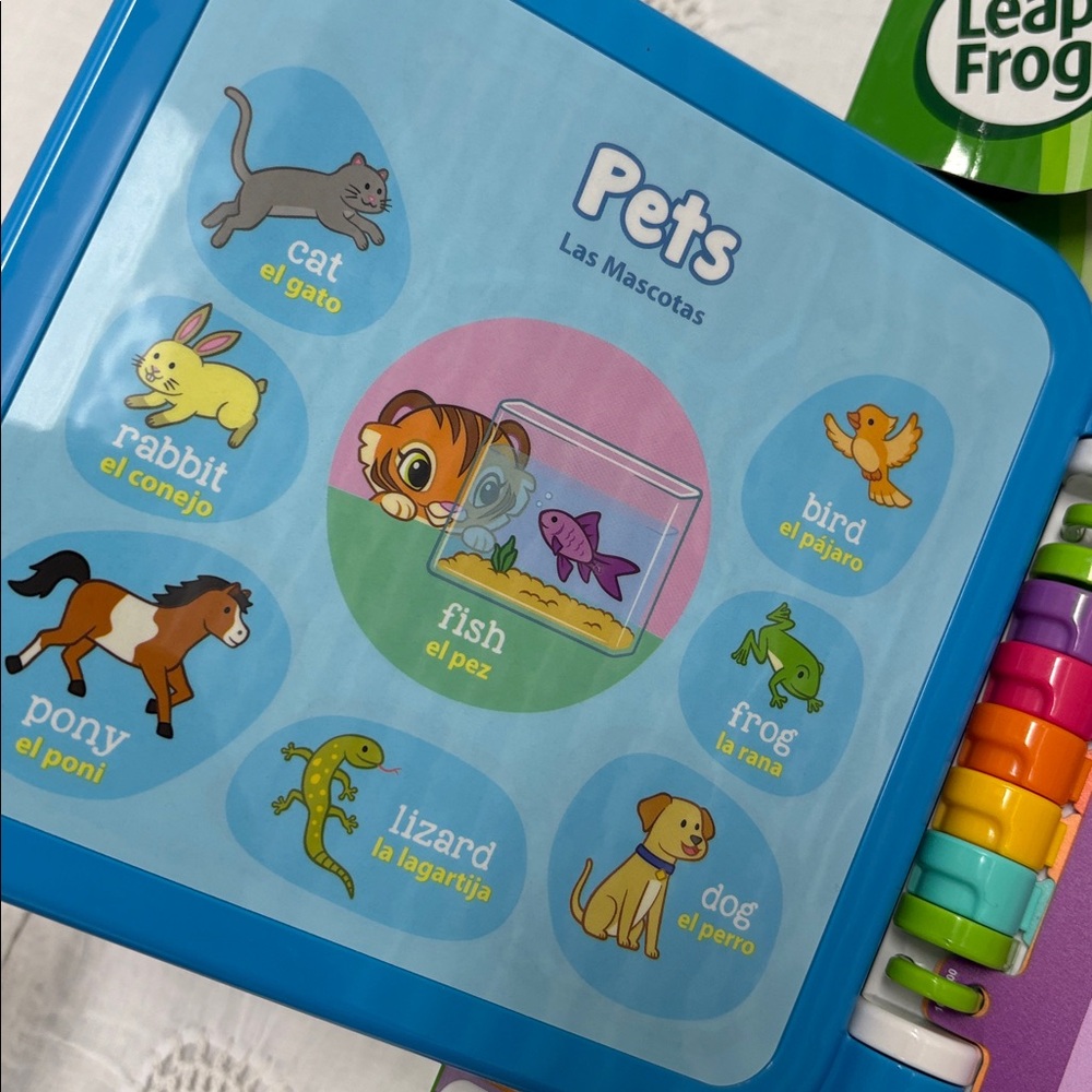 NEW LEAPFROG 100 Words Book Bilingual Kids Interactive Educational Toy Baby - Picture 7 of 13